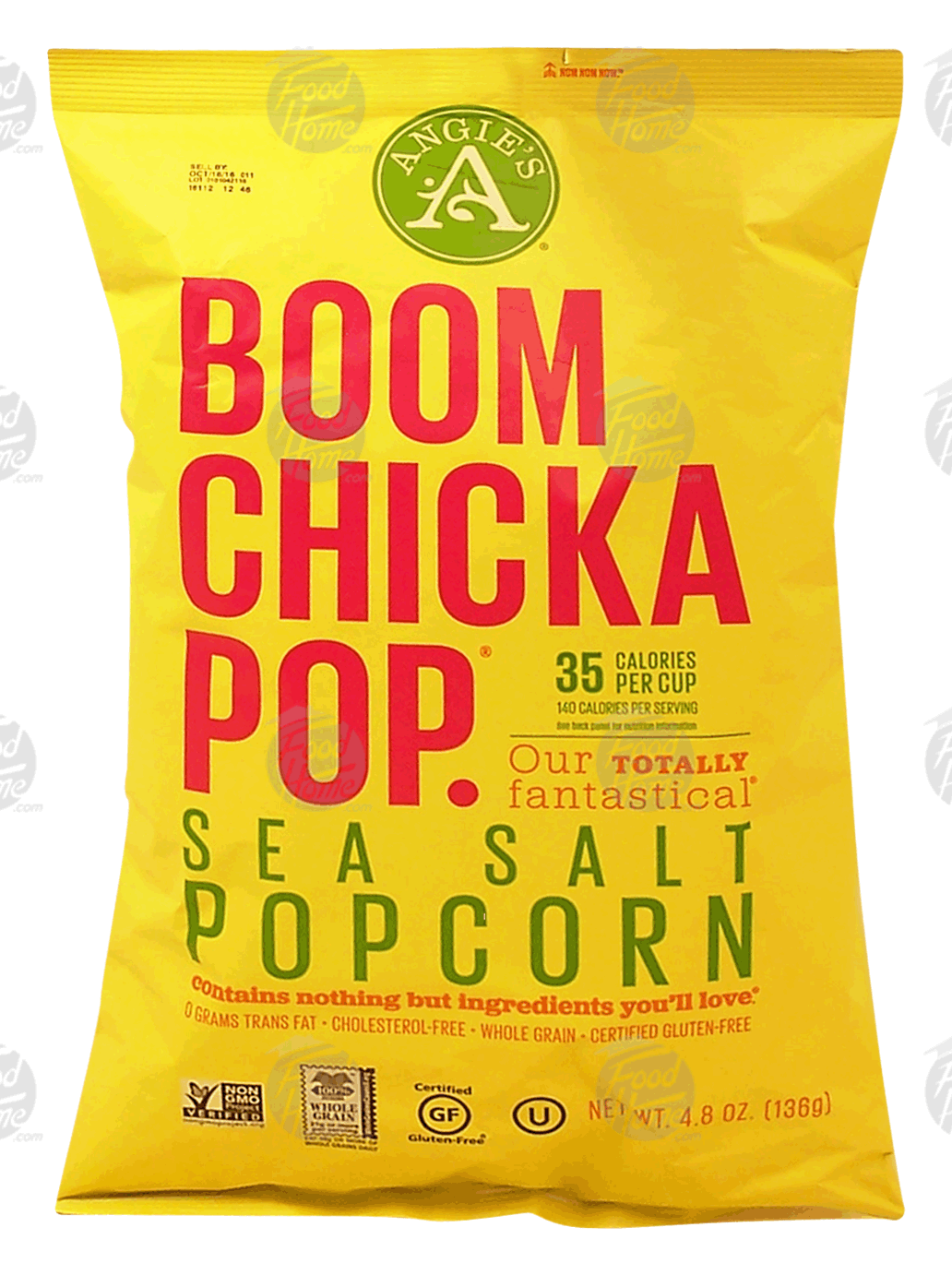 Angie's Boom ChickA Pop. sea salt popcorn, popped Full-Size Picture